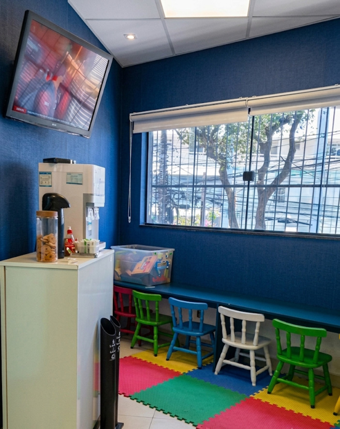 Espaço kids e café da NoteCell